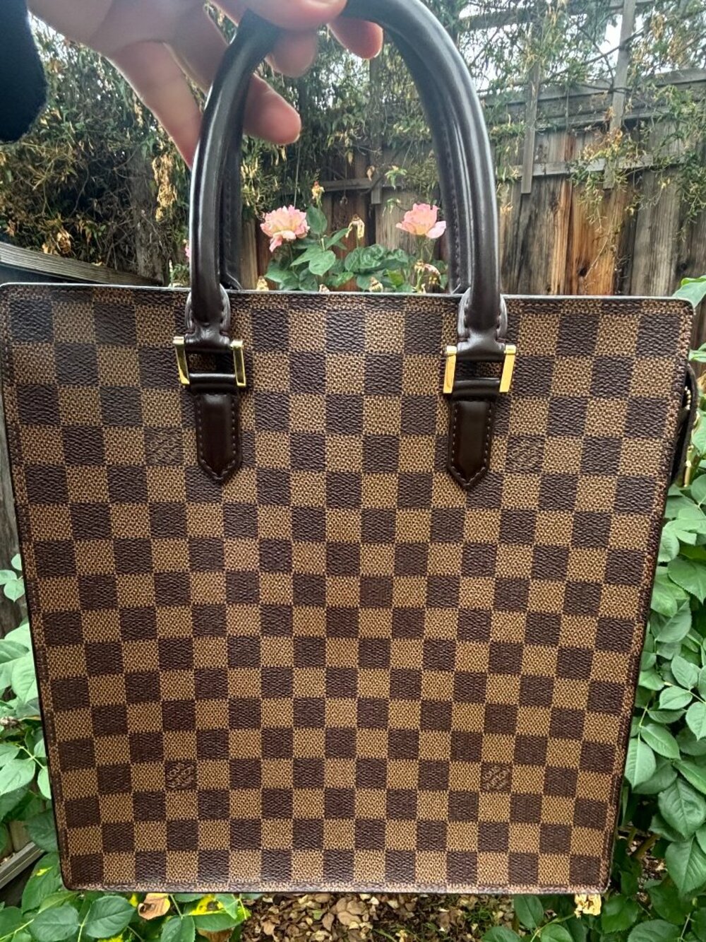 LOUIS VUITTON Damier Ebene Canvas Venice Sac Plat Bag - Picture 2 of 11